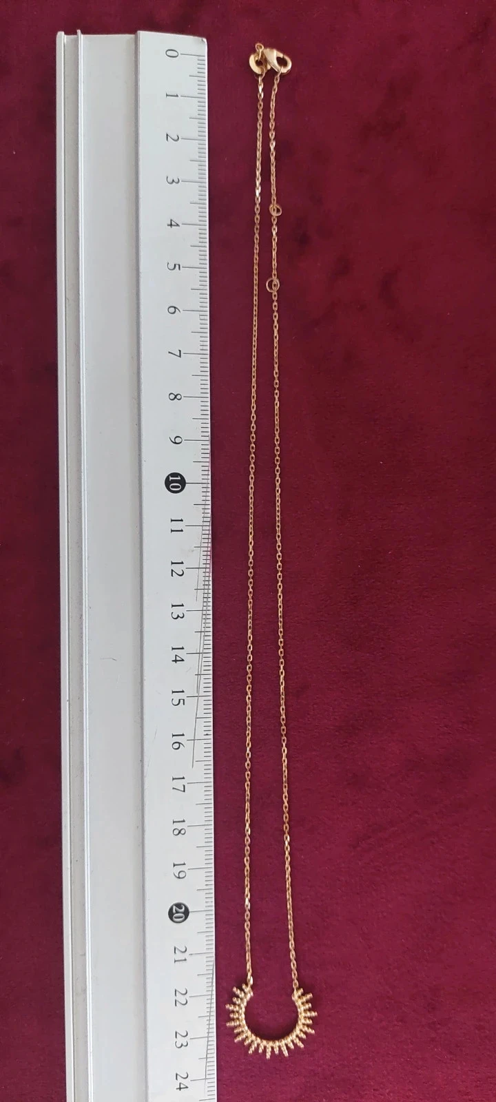 Collier Croissant de Lune / Soleil Levant – Plaqué Or 18k – Marque CN Paris – photo 6